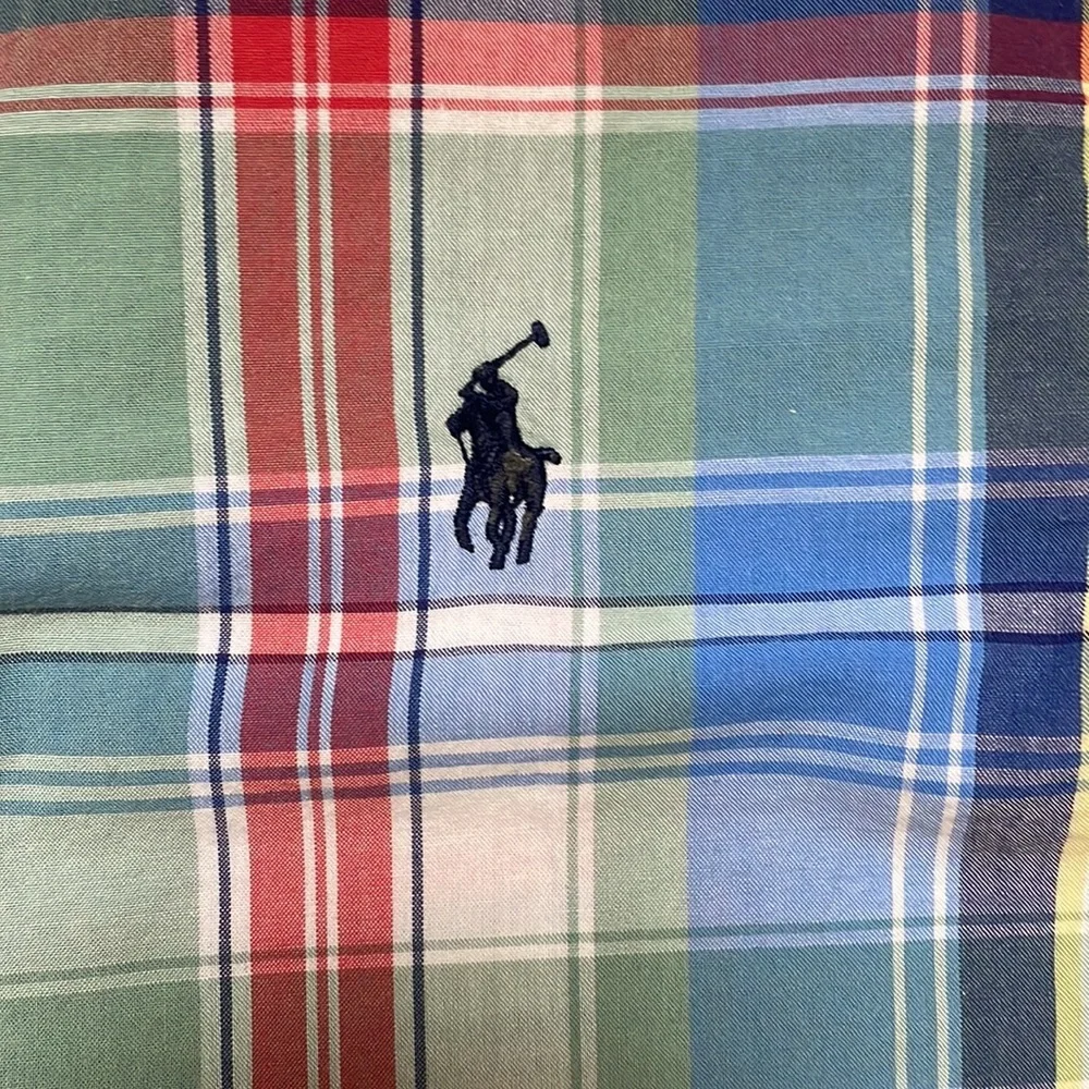 Sz 10/M Ralph Lauren Multicolored Plaid Button Down